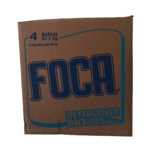 Foca Detergente En Polvo Caja Con 4 Bolsas De 5 Kg