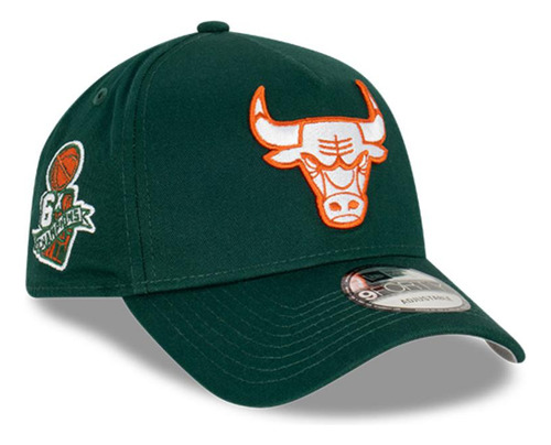 Gorra 9forty Nba Chicago Bulls Side Patch Dark Green New Era