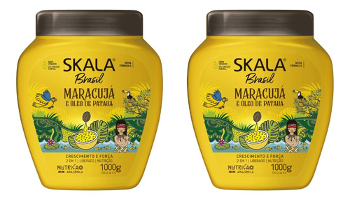 Creme Skala 1kg Maracuja E Patauá-kit C/2un