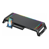 Base Suporte Para Elevar Monitor Albatroz 4 Portas Rgb Usb