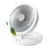 Ventilador Recargable Oscilante De 4 Velocidades Con Luz Usb