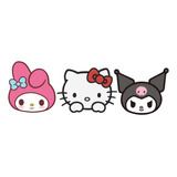 Sticker De Vinil Para Carro Cristal  Melody Kuromi Kitty