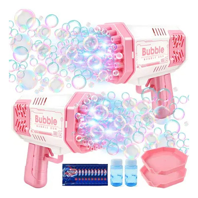 Pistolas De Burbujas 2 Pcs Bazooka Juguete Niños Con Luces | MercadoLibre