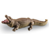 Crocodilo De Brinquedo Jacaré Super Realista Fera Aquática