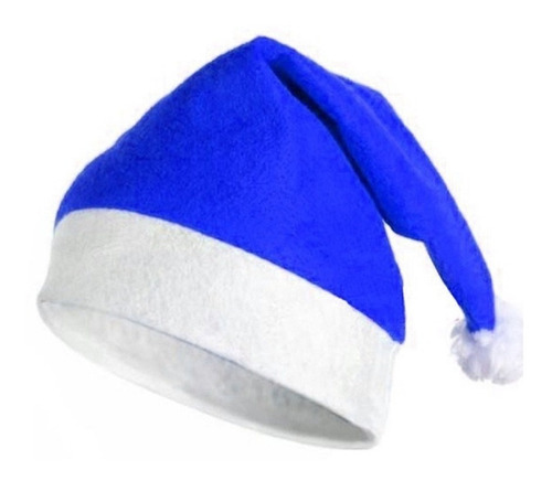 Pack 4 Gorros Navideños Unitalla Grande Azul Con Envio