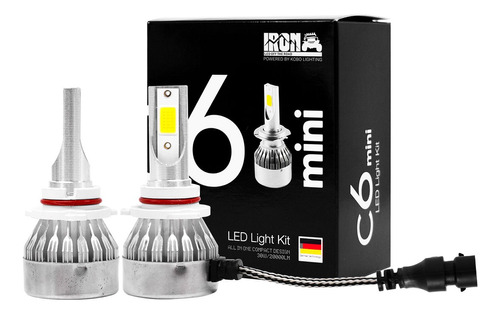 Kit Faro Foco Led C6 Mini Iron Led H1 H3 H4 H7 H11 9006 12v