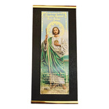 Bello Cuadro Religioso Con Oración En Dorado 22cm X 10cm 