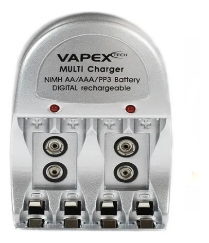 Cargador Multiple Vapex Para Pilas Y Baterias (aaa/aa/9v)