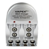 Cargador Multiple Vapex Para Pilas Y Baterias (aaa/aa/9v)