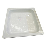 Receptaculo Ducha Plato De Acero Esmaltado Blanco 70x70 Roca