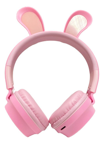 Auriculares Bluetooth Infantil Chico Con Luces Orejas Conejo