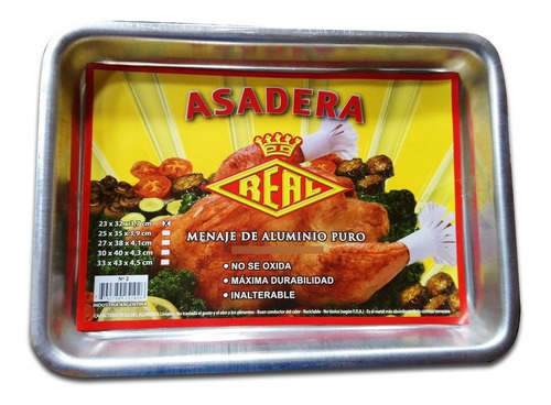 Asadera Fuente Aluminio Horno Rectangular N2 Pettish Online