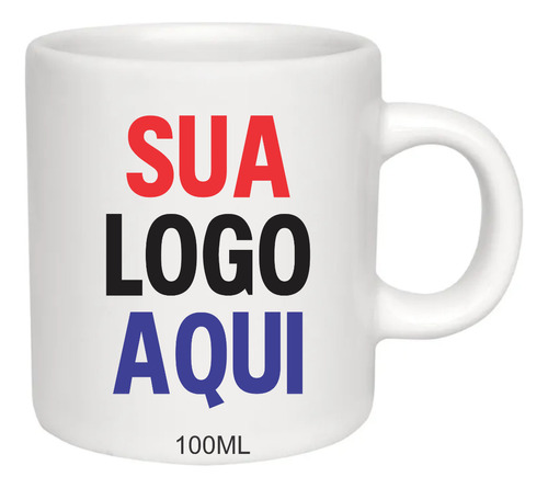 Xícara Café Cafézinho Personalizada Logo Marca Empresa 100ml