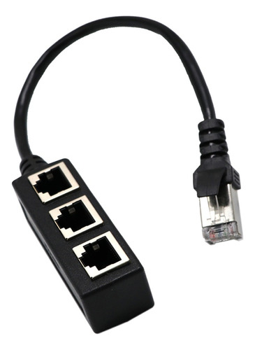 Rj45 1 A 3 Ethernet Lan Red Cable Splitter Adaptador De 3 Zz