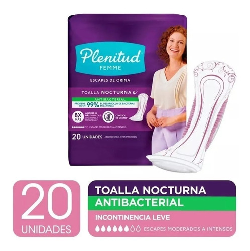 Plenitud Femme Nocturna Incontinencia X20u Magistral Lacroze