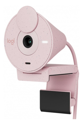 Web Câmera Logitech Brio 300 - Full Hd - Rosa - 960-001446