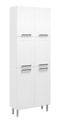 Alacena Doble 70 Cm 6 Puertas Bertolini Blanca