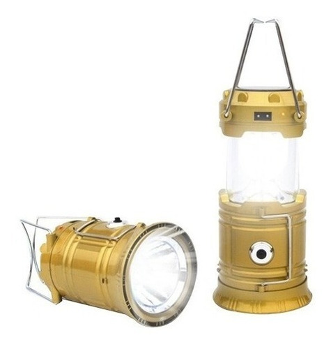 Lampara Campamento Solar Linterna Jy-5700t Usb Recargable