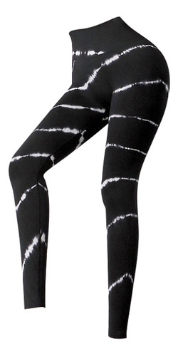 Leggins Deportivos Para Mujer, Legging Negro Tie-dye