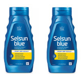 2 Pack Shampoo Selsun Blue Itchy Dry Scalp 325ml