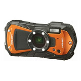 Ricoh Wg-80 Cámara Digital Impermeable Naranja A Prueba De