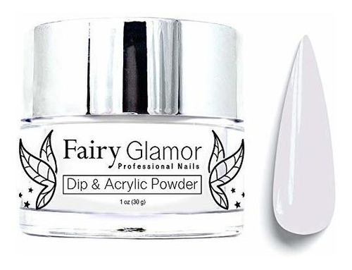 Polvo Dip - Fairy Glamour Dip Transparente Y Polvo Acrílico 