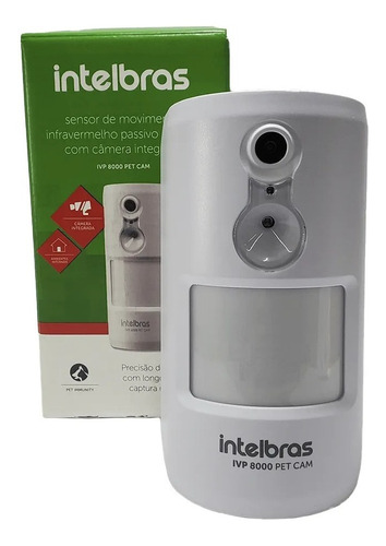 Sensor Com Câmera Pet  Integrada Intelbras Ivp8000 Petcam 