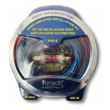 Kit De Instalacion Calibre 8 Krack Audio 100% Cobre Ofc 