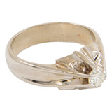 Anillo De Compromiso De Oro De 14k De 8.1 Grms. Talla 9.5