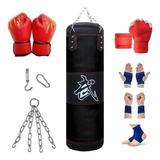 Saco De Boxeo Profesional Kit De Costal De Box Con Guantes