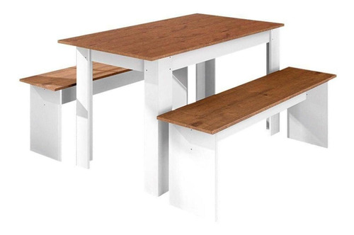 Comedor Madera 4 A 6 Personas Blanco