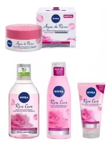 Nivea Rose Care Combo Rutina Facial