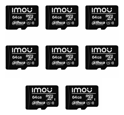 Pack X8 Tarjetas De Memoria Imou Microsd Sdhc S1 C10 64gb