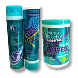 Kit Novex Meus Cachos Perfeitos Shampoo+condicionador+creme