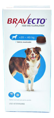 Bravecto Antipulgas 20 - 40 Kg