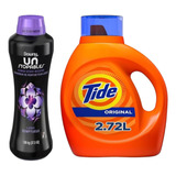 Detergente Líquido Tide 2.72 Lts + Downy Perlas Lush 1kg 