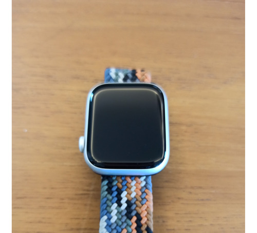 Apple Watch Series 8, Gps, 45mm, Prata, Braided Loop, Sunset