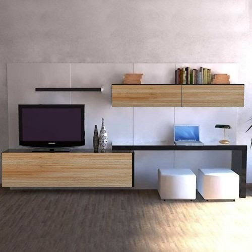 Mesa Tv Rack Mueble Moderno  Melamina Modular