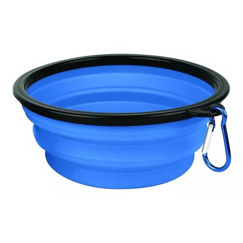 Comedero Para Mascotas Gianpa Plato De Goma Con Capacidad De 0.3l O 300g Color Azul