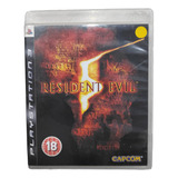Jogo Resident Evil 5 (ps3 - Mídia Física)