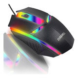 Mouse Gamer Barato Usb Pc Notebook Rgb Ergonômico Nf