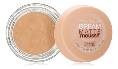 Base De Maquillaje Dream Matte Mousse Sandy Beige Maybelline Tono Medium