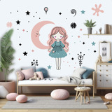 Vinilo Infantiles Nena Y Luna Nueva Wall Sticker