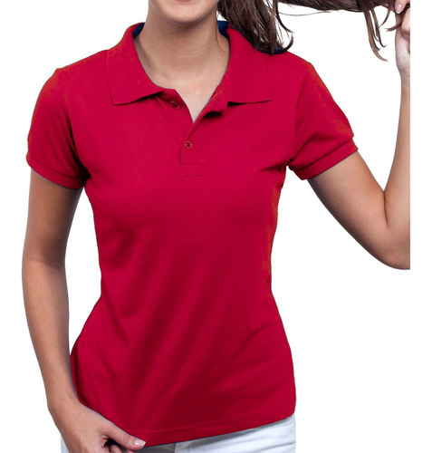 Kit 3 Polo Feminina Camisa Gola Atacado Uniforme Piquet