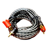 Cable De Amplificador Para Auto 2x2 Rca 5mt Alta Calidad