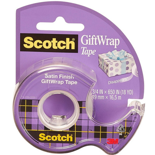 3m Scotch Cinta Para Envolver S, 19 Mm X 16.5 M