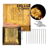 Guirnalda Cortina Efecto Cascada Luz Led 240 Luces C/enchufe