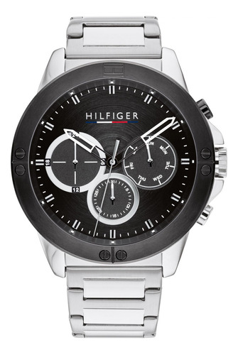 Reloj Para Hombre Tommy Hilfiger Harley 1791890 Plateado