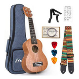 Ukelele Soprano, Instrumento Musical Profesional De 21 Pulga