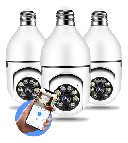Kit 3 Câmeras Segurança Smart Wifi Ip 360 Giratória Full Hd